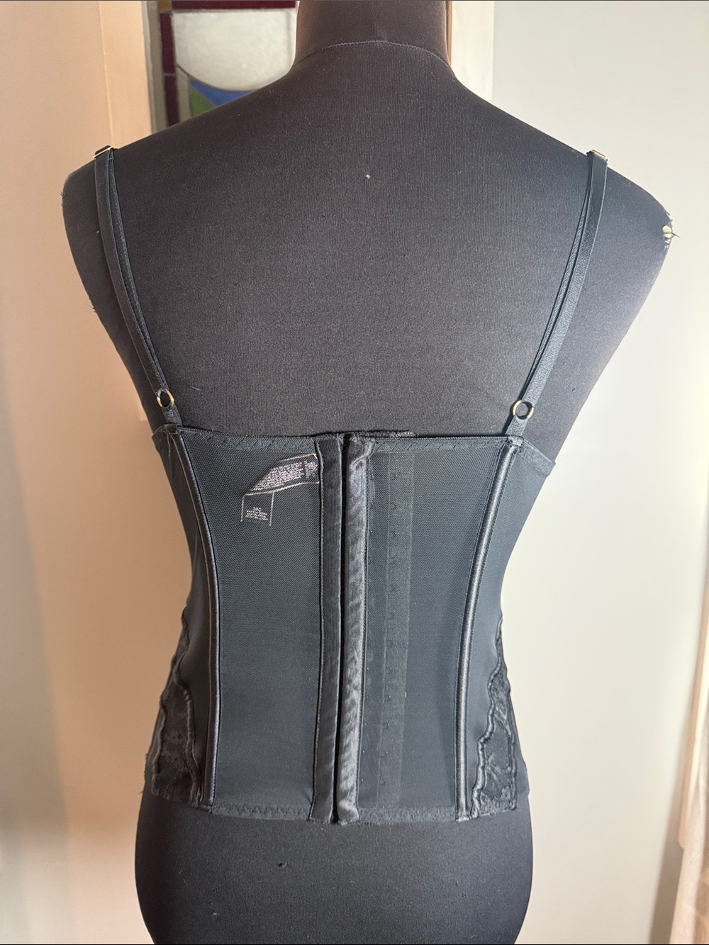 Victoria's Secret Black & Nude Lace Corset Bustier 36C - Picture 5 of 7